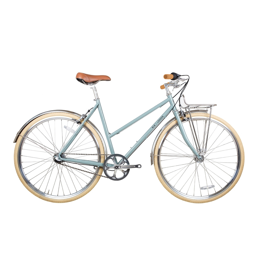 brick lane bikes butterlfy 3 speed town bike sage green