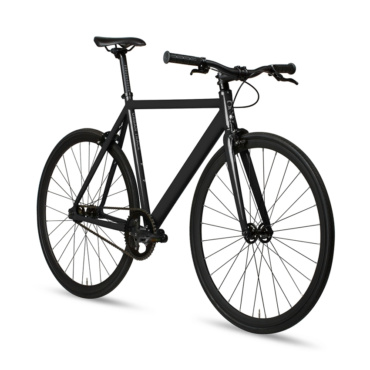 6ku track fixie single speed bike black