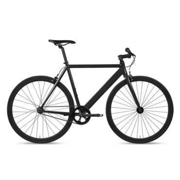 6ku track fixie single speed bike black
