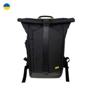 gud bags rolltop backpack 2.0 black
