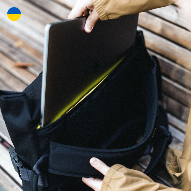 gud bags rolltop backpack 2.0 black
