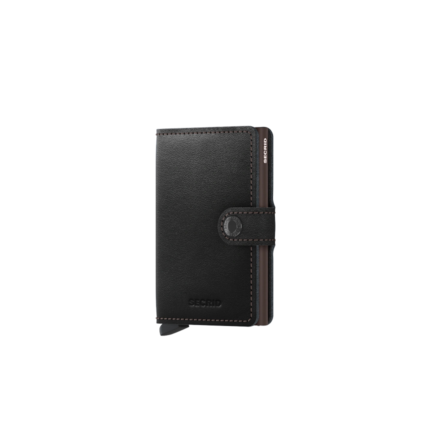 secrid miniwallet original black brown