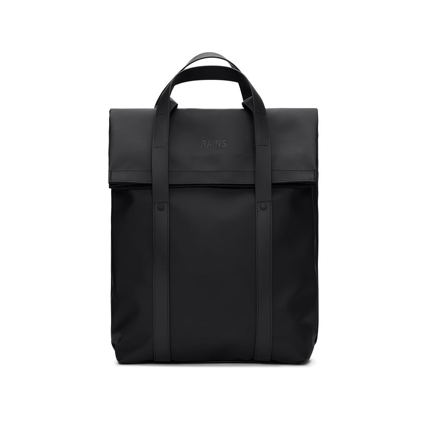 rains 2 way tote backpack black