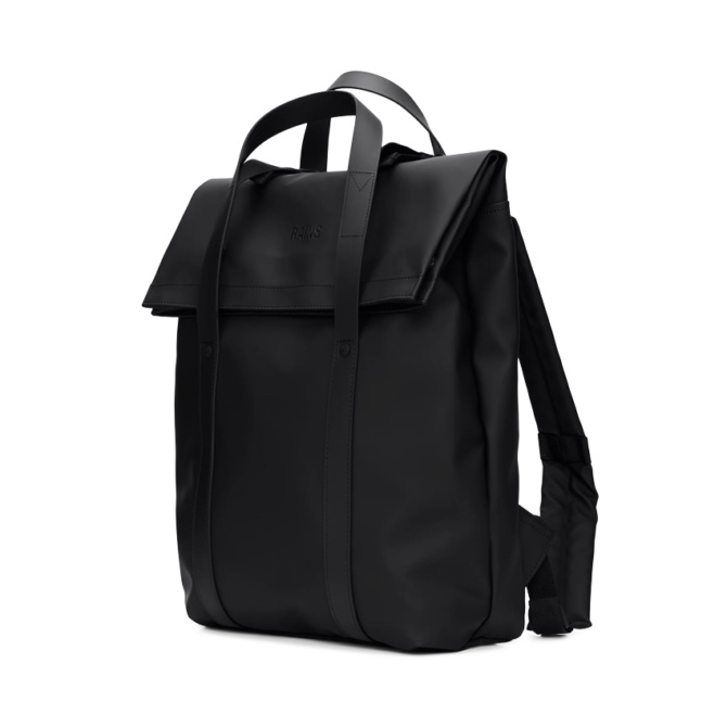 rains 2 way tote backpack black