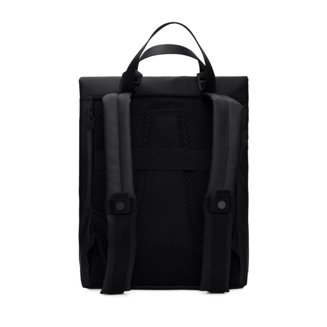 rains 2 way tote backpack black