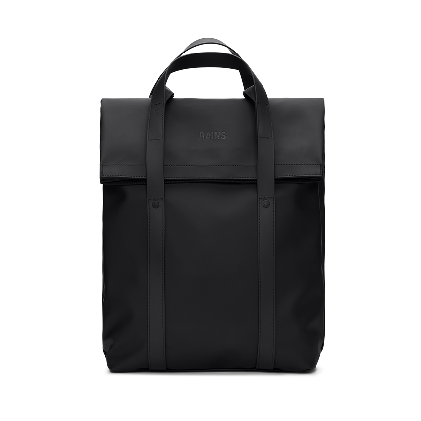 rains 2 way tote backpack black