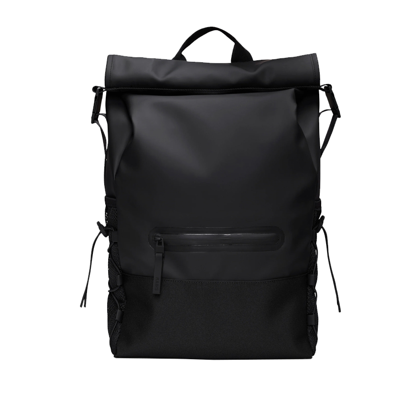 rains trail mountaineer rolltop backpack black