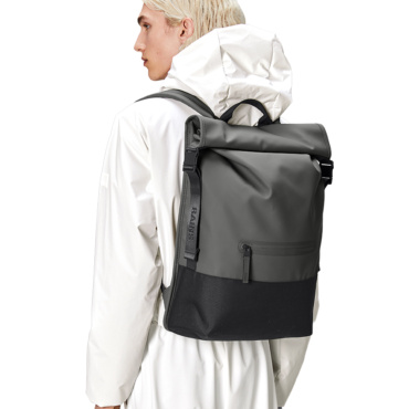 rains trail rolltop backpack grey