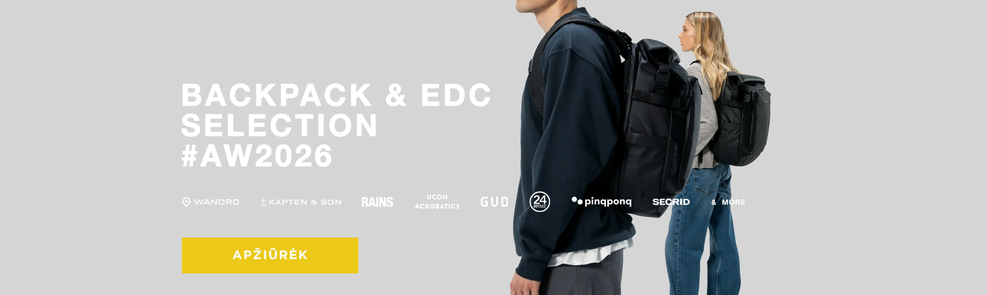 backpacks & edc #aw2026 selection